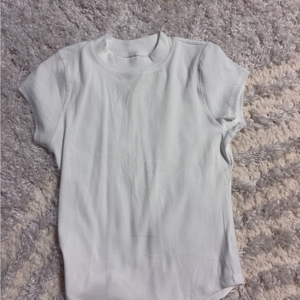 River Island Ribbed Short Sleeve Top